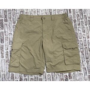 L.L. Bean Shorts‎ Men's 10" Hiking Cargo Trail Walnut Sz Medium Lightweight Tan